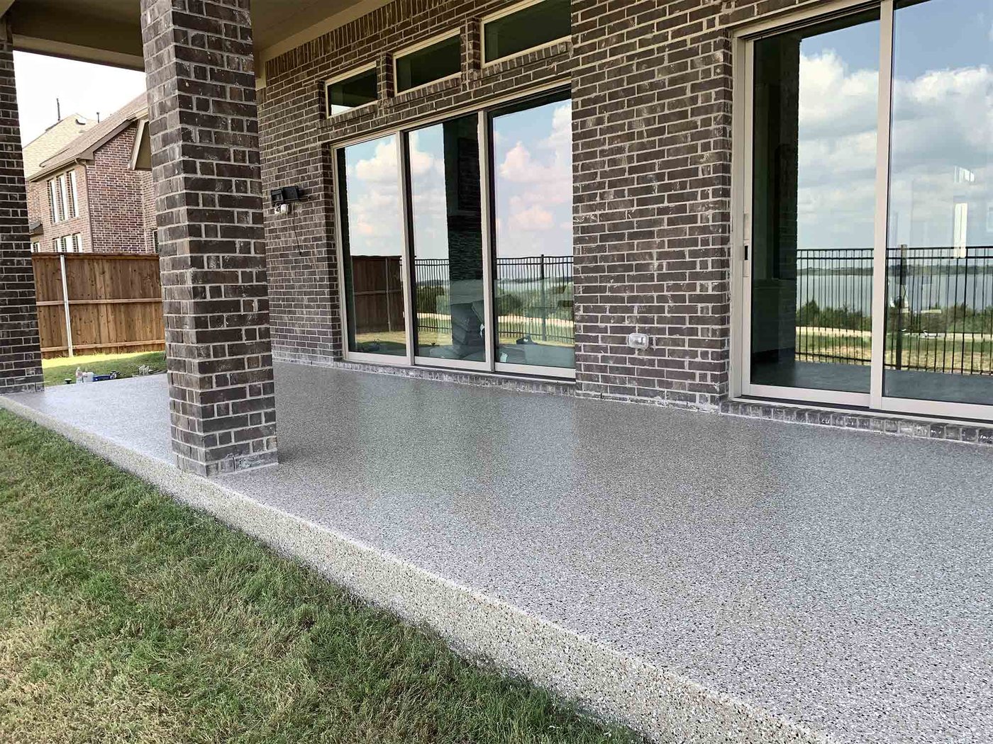 Finished patio coating